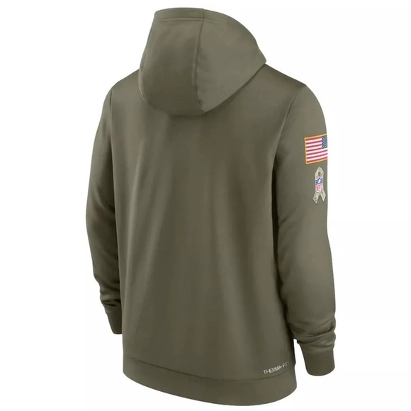 Dallas Cowboys NFL 2022 Salute to Service Therma Performance Men's Hoodie XL - Picture 2 of 10